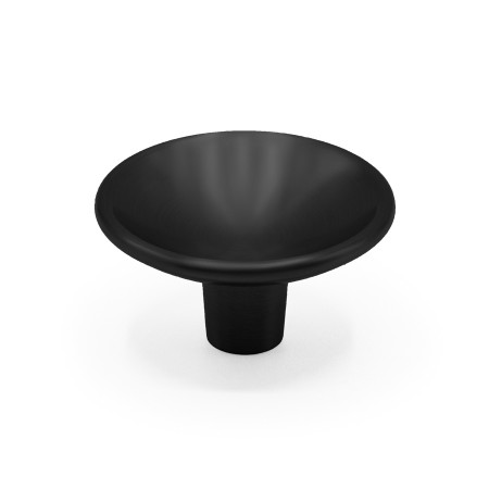 Ручка-кнопка DISC, Черный матовый, /50х50х20.4 мм, Модерн, Viefe, Испания